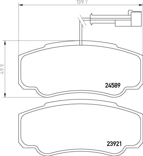 Don Brake Pads Set Brake Pads Full Set Of 4 Rear PCP1706 - image 3