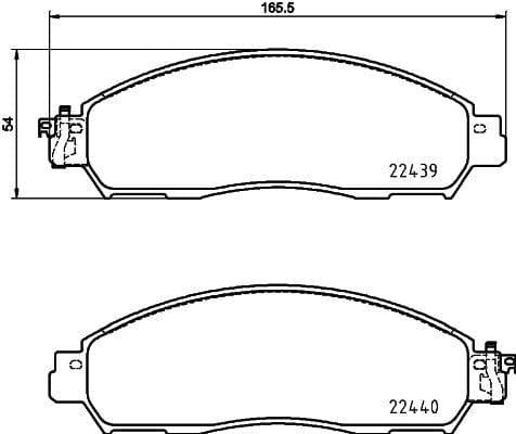 Don Brake Pads Set Brake Pads Full Set Of 4 Front PCP1770 - image 3