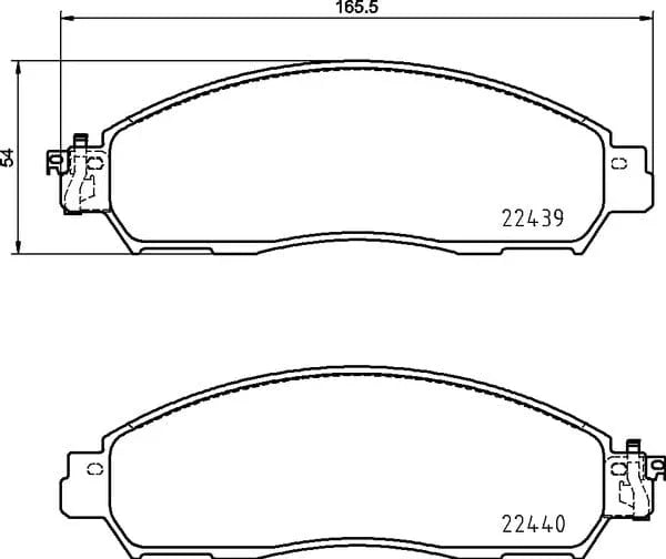 Don Brake Pads Set Brake Pads Full Set Of 4 Front PCP1770 - image 4