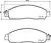 Don Brake Pads Set Brake Pads Full Set Of 4 Front PCP1770 thumbnail