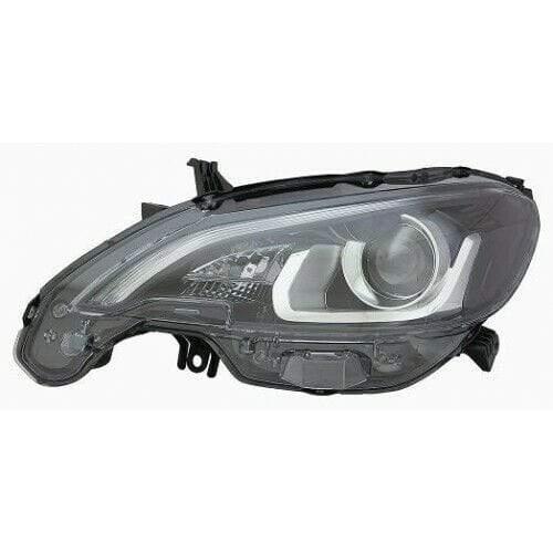 Fits Peugeot 108 2014- Headlamp Headlight Halogen W/O Motor Black Type Passenger Side