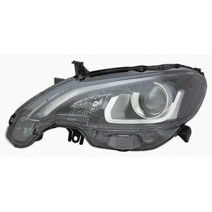 Fits Peugeot 108 2014- Headlamp Headlight Halogen W/O Motor Black Type Passenger Side