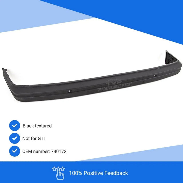 Fits Peugeot 205 1983-1991 Front Bumper Black Textured Notfor Gti - image 2