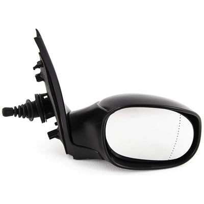 Fits Peugeot 206 1998-2009 Door Wing Mirror Manual Black Driver Side - tradevehicleparts.co.uk