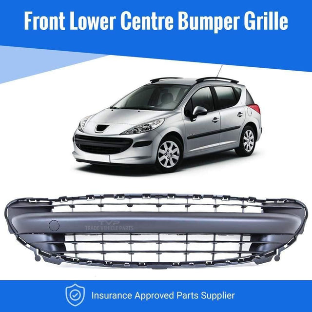 Fits Peugeot 207 2006-2009 Front Lower Centre Bumper Grille - image 2