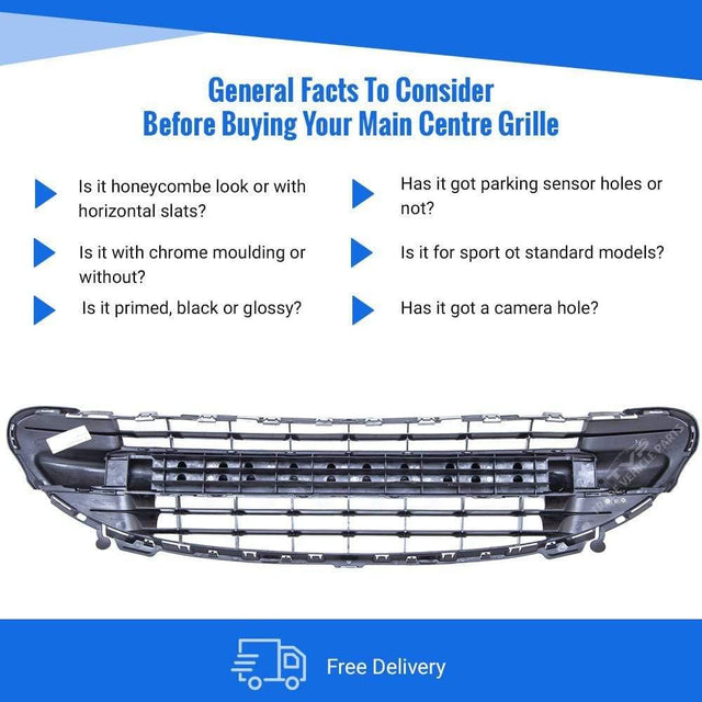 Fits Peugeot 207 2006-2009 Front Lower Centre Bumper Grille - image 4
