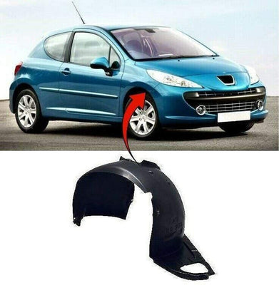 Fits Peugeot 207 2006-2012 Front Wing Arch Liner Splash Guard Driver Side  - tradevehicleparts.co.uk