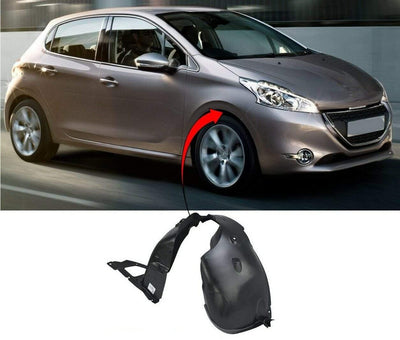 Fits Peugeot 208 2012-2016 Front Wing Arch Liner Splash Guard Driver Side - tradevehicleparts.co.uk
