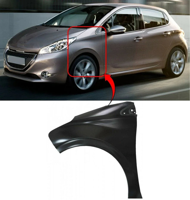 Fits Peugeot 208 2012-2019 Front Wing Primed Passenger Side - image 2