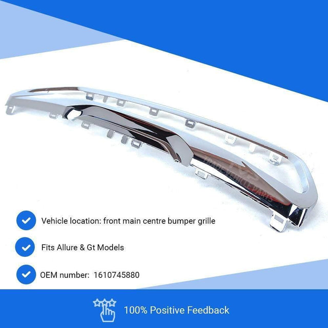 Fits Peugeot 308 2014-2017 Front Grille Moulding Surround Chromed For Allure & Gt Models - image 2