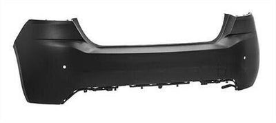 Fits Peugeot 308 2014- Rear Bumper With Parking Sensor Hole 5 Door Only Primed - tradevehicleparts.co.uk