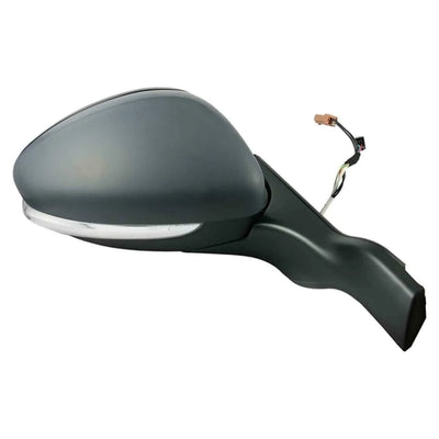 Fits Peugeot 208 2012-2016 Door Wing Mirror Heated Electric Primed W /Indicator Right - tradevehicleparts.co.uk