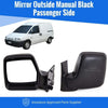 Fits Fiat Scudo 1995-2007 Door Wing Mirror Outside Manual Black Passenger Side thumbnail