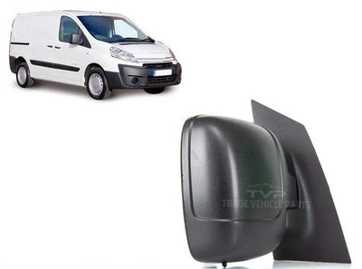 Fits Citroen Dispatch 2007-2016 Door Wing Mirror Heated Electric Black Driver Side - tradevehicleparts.co.uk