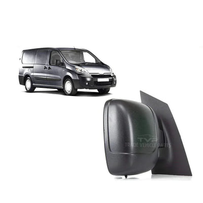 Fits Toyota Pro Ace 2013-2016 Door Wing Mirror Heated Electric Black Driver Side - tradevehicleparts.co.uk