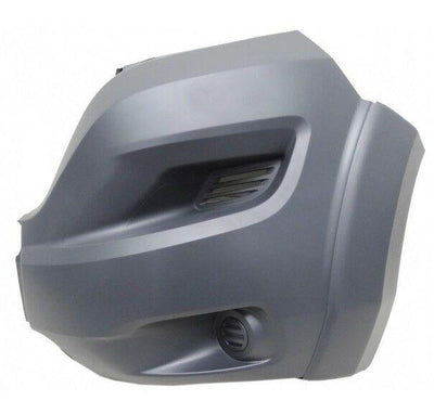 Fits Peugeot Boxer 2014- Front Bumper Corner Left Side Lwb With Moulding No Fog Hole - tradevehicleparts.co.uk