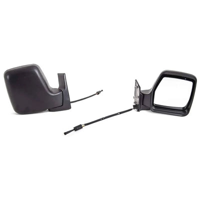 Fits Peugeot Expert 1995-2006 Door Wing Mirror Manual Black Driver Side - tradevehicleparts.co.uk