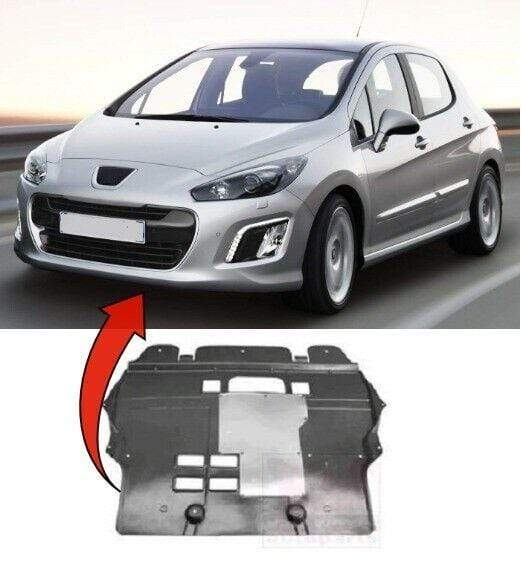 Peugeot 308 2007-2013 Engine Cover Undertray Rear Section With Alumini –