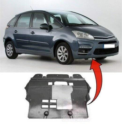 Fits Citroen C4 Picasso 2007-2013 Engine Cover Undertray Rear Section W/Aluminium Pad - tradevehicleparts.co.uk