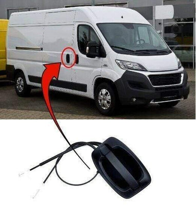 Fits Fiat Ducato 2006-2014 Side Sliding Door Handle Outside W/O Key Hole Cover - tradevehicleparts.co.uk