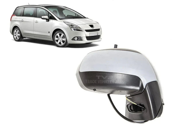 Fits Peugeot 5008 2010-2017 Door Wing Mirror Electric Heated Primed Indicator Right