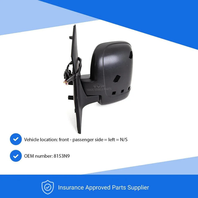 Fits Peugeot Expert 2007-2016 Door Wing Mirror E/H Power Fold Primed Single Left - image 3