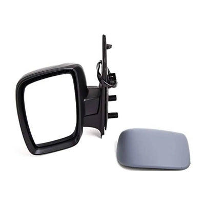 Fits Peugeot Expert 2007-2016 Door Wing Mirror E/H Power Fold Primed Single Left - tradevehicleparts.co.uk