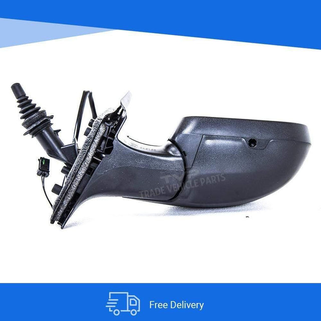 Fits Citroen Berlingo 2012- Door Wing Mirror Manual Mat Black Temp Sensor Driver Side 2Pin - image 6
