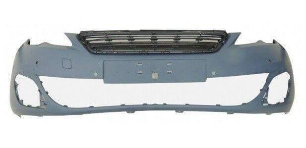 Fits Peugeot 308 Hb 2014-2017 Front Bumper Primed With Sensor Holes Allure And Gt - image 2