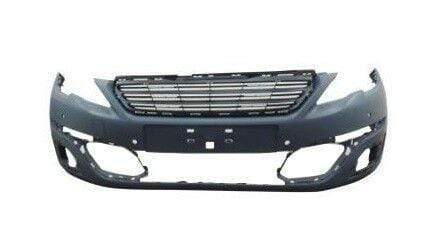 PG5076B Peugeot 308 Hatchback 2014-2017 Front Bumper Primed Active Style With Pdc Holes