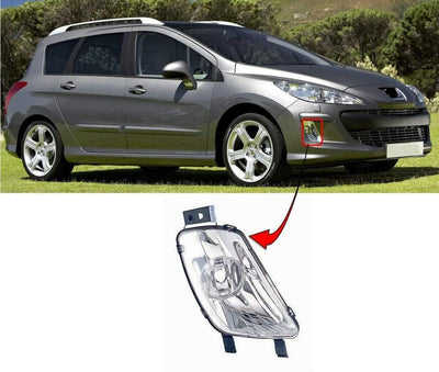 Fits Peugeot 308 Estate 2008-2011 Fog Light Lamp Driver Side No Motor - tradevehicleparts.co.uk