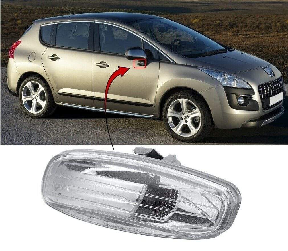 PG8043D Peugeot 3008 2009-2016 Door Wing Mirror Indicator Clear Lens Driver Side