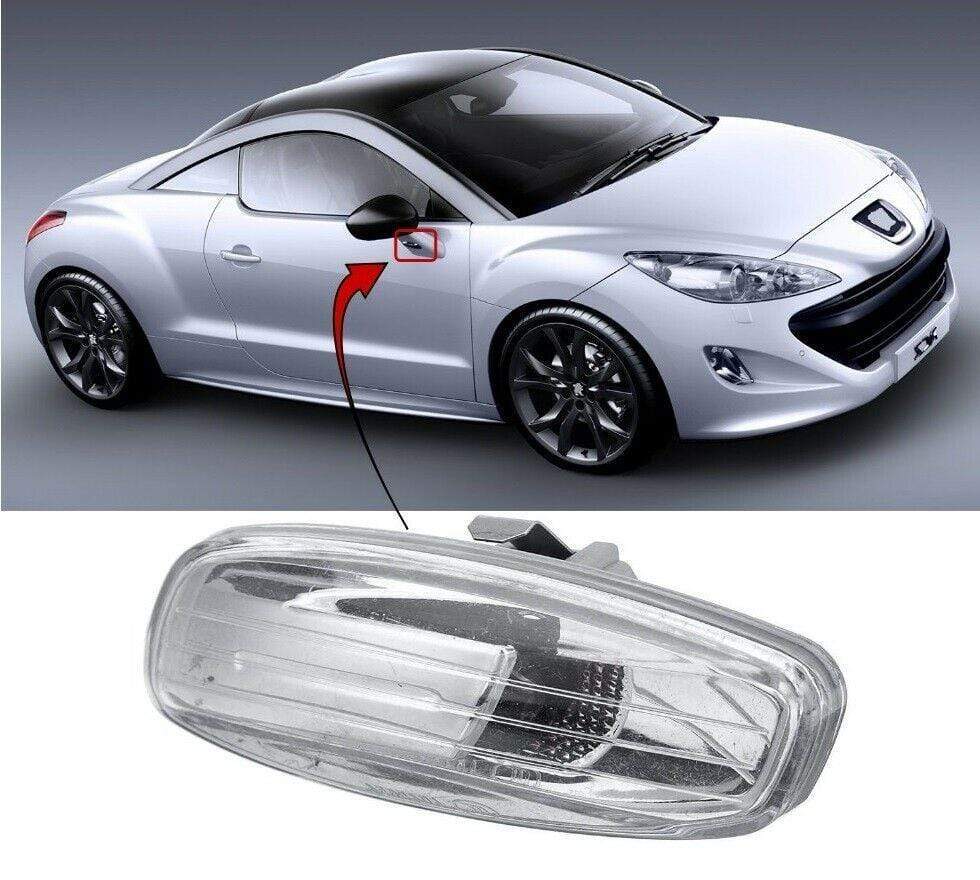 PG8043F Peugeot Rcz 2010-2016 Door Wing Mirror Indicator Clear Lens Driver Side
