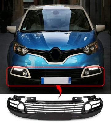 Fits Renault Captur 2013-2016 Front Bumper Lower Part Black Textured  - tradevehicleparts.co.uk