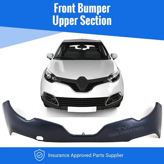 Fits Renault Captur 2013-2016 Front Bumper Upper Section Primed  - image 2