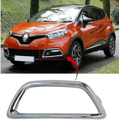 Fits Renault Captur 2013-2017 Front Bumper Fog Grille Moulding Chrome Passenger Side - tradevehicleparts.co.uk