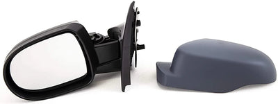 Fits Renault Clio 2009-2012 Door Wing Mirror Electric Heated Power Fold Primed Passenger Side - tradevehicleparts.co.uk