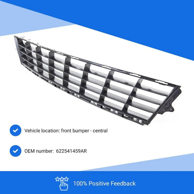 Fits Renault Clio 2009-2012 Front Centre Bumper Grille Outer 15In Wheel - image 3