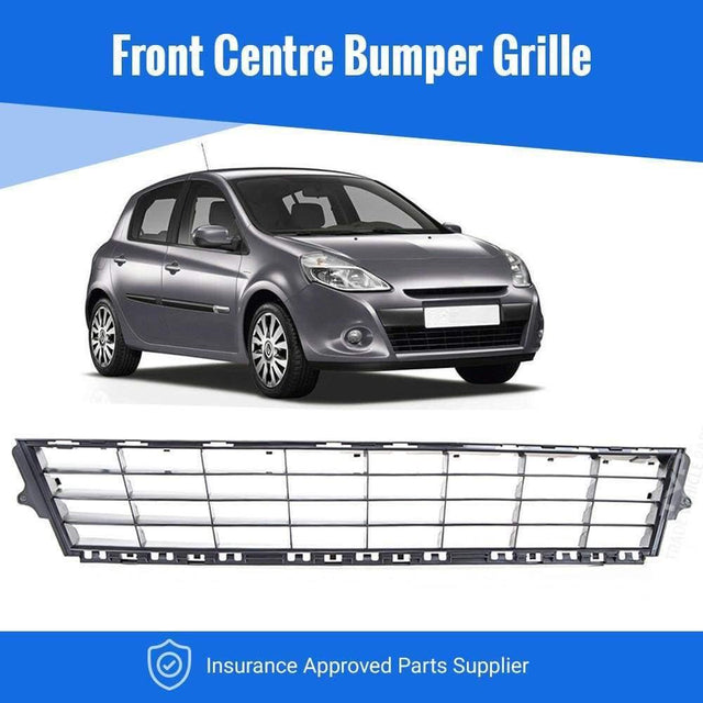 Fits Renault Clio 2009-2012 Front Centre Bumper Grille Outer 15In Wheel - image 2