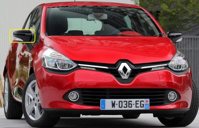 Fits Renault Clio 2013-2016 Door Mirror Cover Gloss Black Driver Side - image 2