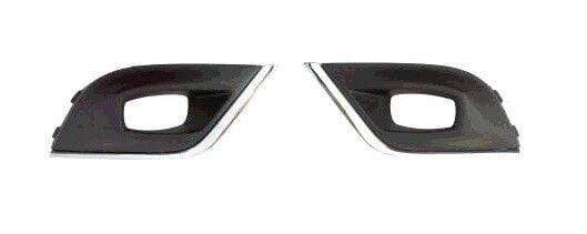 Renault Clio 2016- Front Bumper Grille Set Mat Black With Chrome Moulding