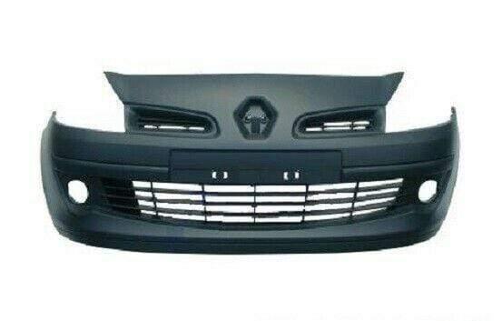 Fits Renault Clio 3 2005-2009 Complete Front Bumper Primed For 15" In Wheel Size With Fog Light Hole - image 2