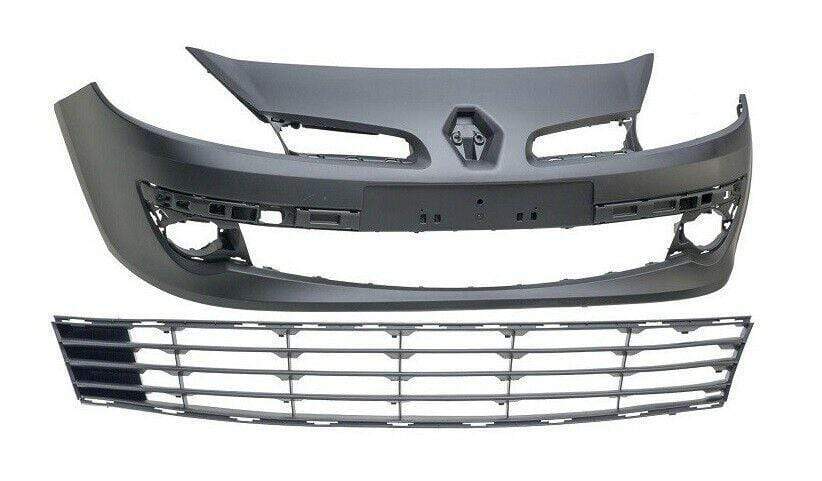 Renault Clio 3 2005-2009 Front Bumper Primed With Lower Grille