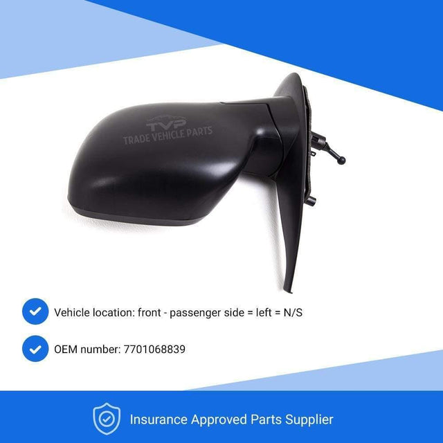 Fits Renault Kangoo 2009-2013 Door Wing Mirror Manual Textured Passenger Side - image 3