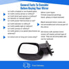 Fits Renault Kangoo 2009-2013 Door Wing Mirror Outside Manual Driver Side thumbnail