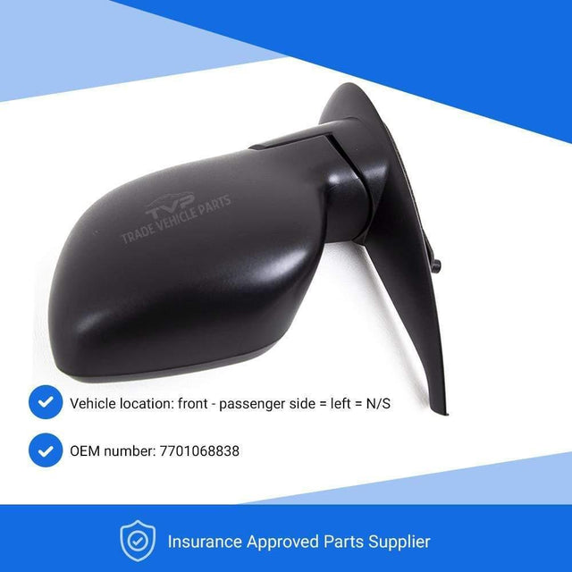 Fits Renault Kangoo 2009-2013 Door Wing Mirror Outside Manual Passenger Side - image 2