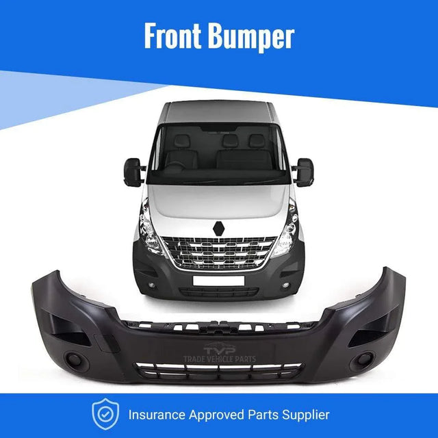 Fits Renault Master 2010- Front Bumper Mat-Black - image 2