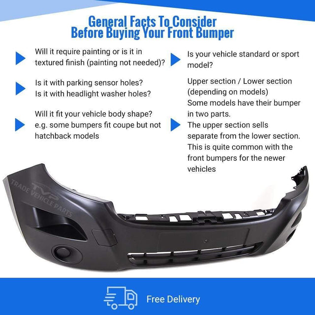 Fits Renault Master 2010- Front Bumper Mat-Black - image 4