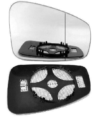 Fits Renault Megane 2008-2016 Door Wing Mirror Glass Heated Asph With Base Driver Side - tradevehicleparts.co.uk