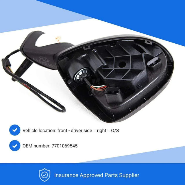 Fits Renault Modus 2008-2011 Door Wing Mirror E/H Indicator Temp.Sensor Primed Right - image 3